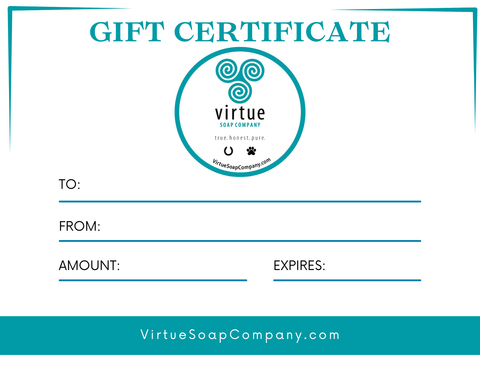 Virtue Soap Company Gift Certificate