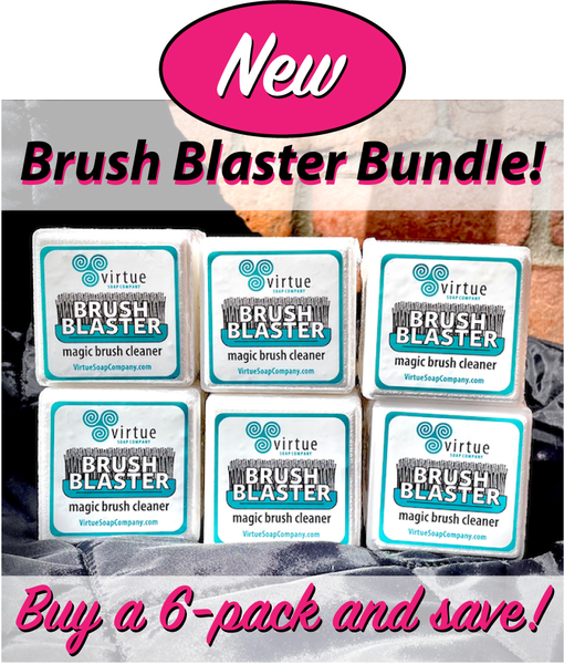Brush Blaster : : magic brush cleaner : : It's THE BOMB! - Virtue Soap Company