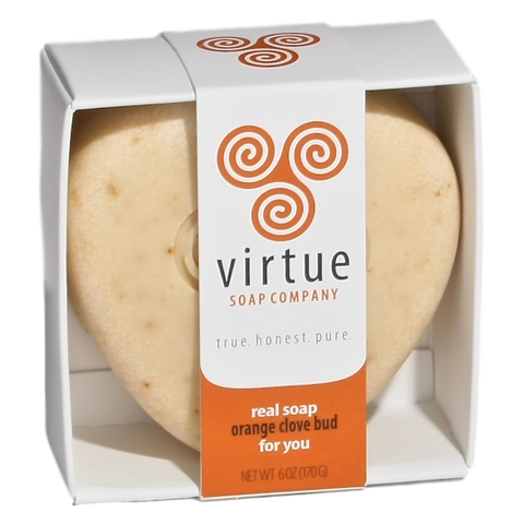 you : : orange clove bud soap : : 6oz - Virtue Soap Company
