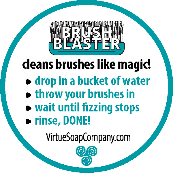 Brush Blaster : : magic brush cleaner : : - Virtue Soap Company